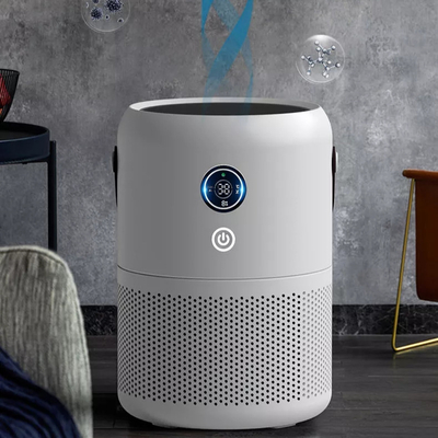 UV Sterilization True HEPA Color Filter Negative-Ion Generator Lightweight UV-C Air Purifier For Home Portable Air Cleaner Gray Car Max