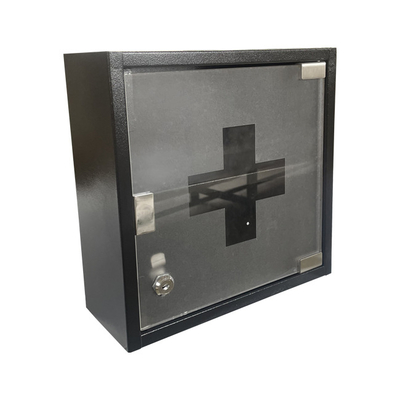 First Aid Lockable Wall Mounted Cabinet Metal Steel Medical Case For First Aid Kit Box Manufacturer